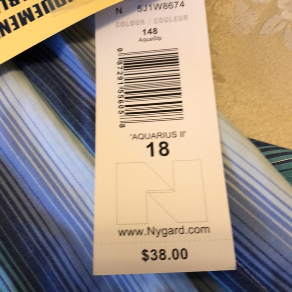 ALIA NWT SIZE 18 LONG SLEEVE BLOUSE BUTTON ROLL UP TAB BLUES &SILVER THREAD #024 - Picture 12 of 12